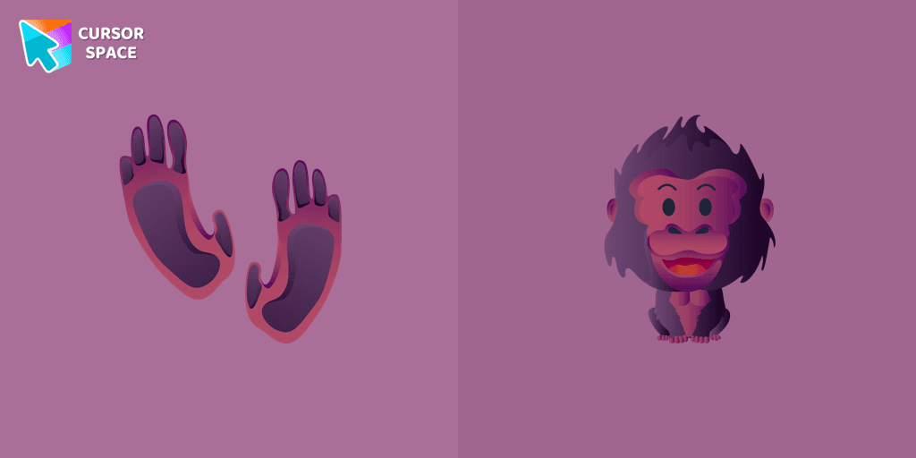 Happy Gorilla cursor